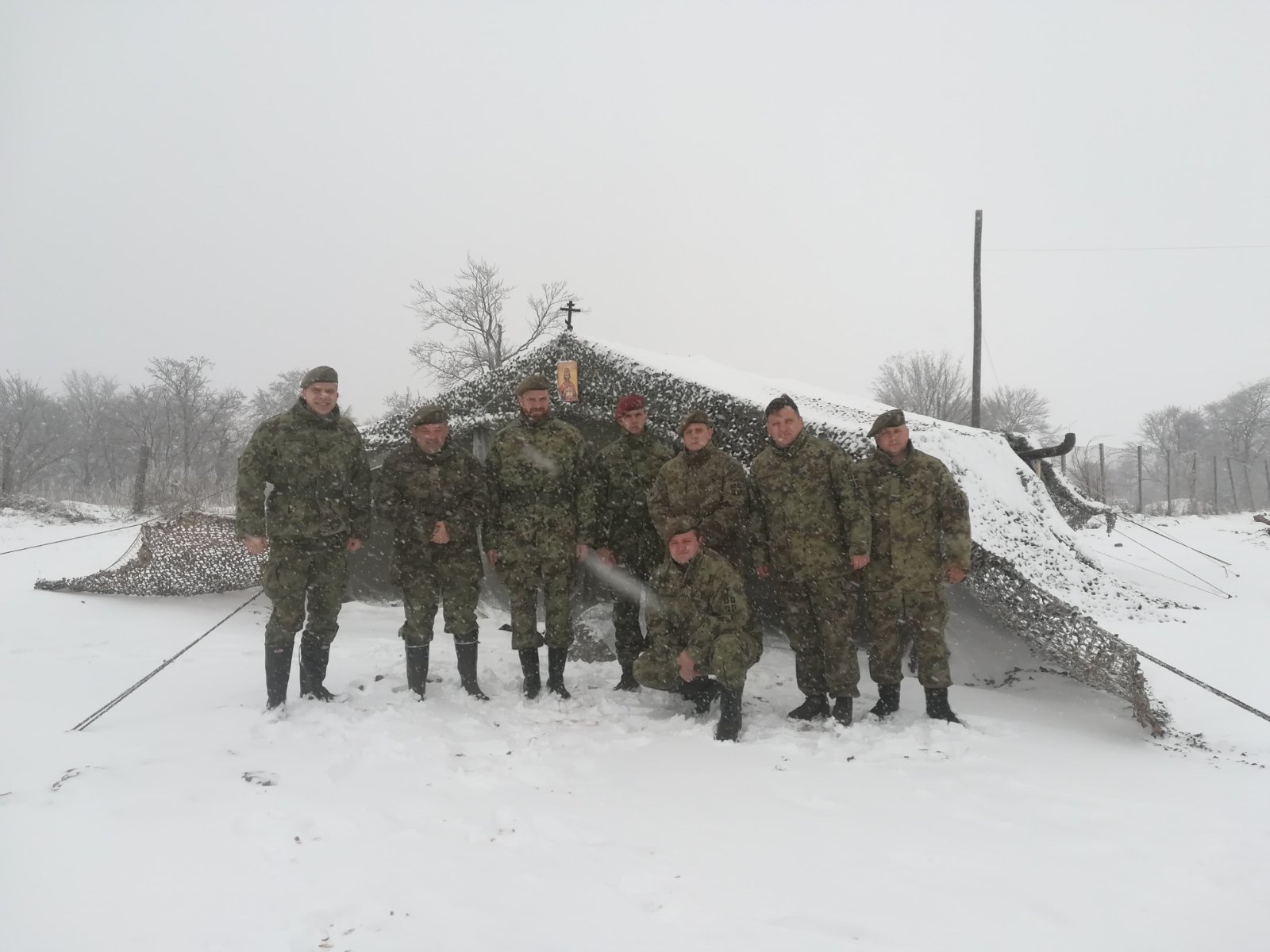 Military priest Ivan Ganic Soldiers who stay for Christmas in the