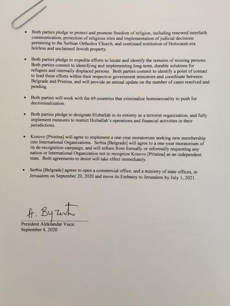 KOSOVO WASHINGTON AGREEMENT visual data 8