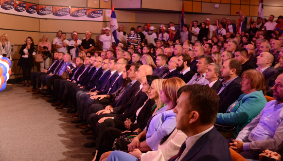 Predizborni skup Srpske liste u Leposaviću Predizborni skup Srpske liste u Leposaviću