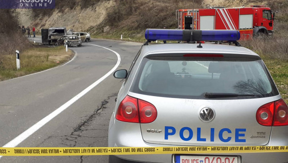 Opljačkano vozilo za prevoz novca kod Leposavića