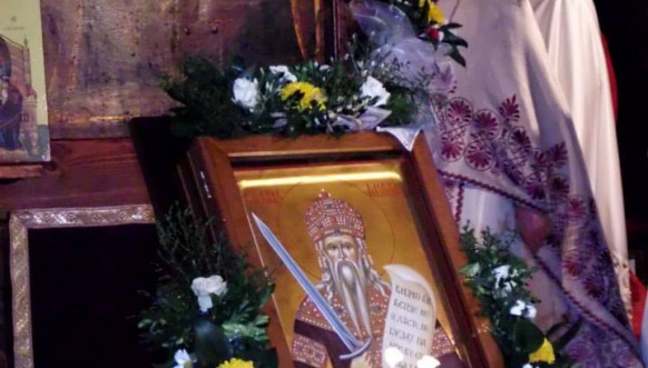 Manastir Banjska ikona Sv kralja Milutina