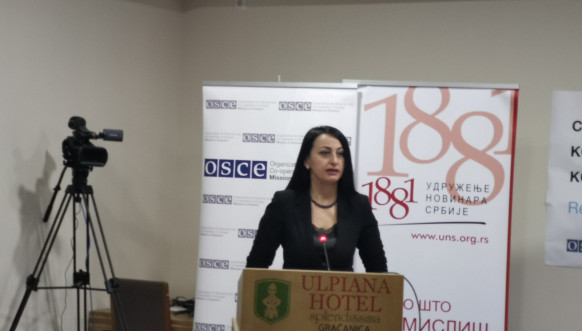 Predsednica Asocijacije novinara Kosova (ANK) Gentiana Begoli Pustina