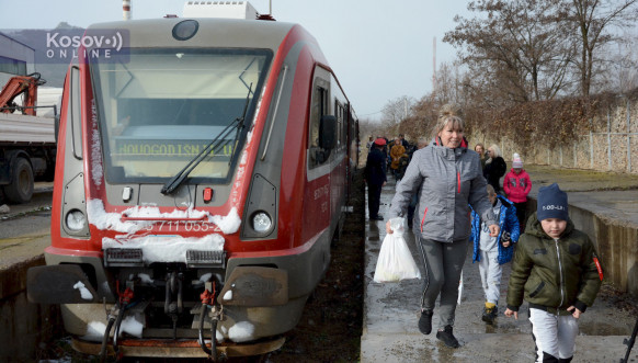 Novogodišnji voz u Severnoj Mitrovici