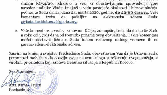 Odluka Ustavnog suda Odluka Ustavnog suda