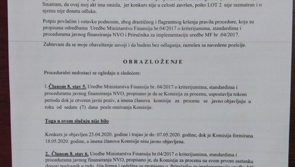 Ostavka člana komisije u Kancelariji za zajednice Ostavka člana komisije u Kancelariji za zajednice