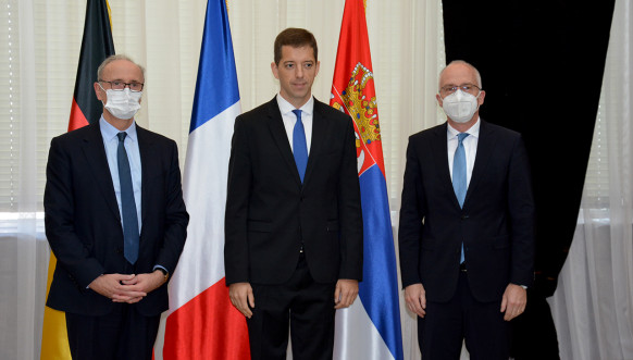 Đurić sa ambasadorima Nemačke i Francuske 
