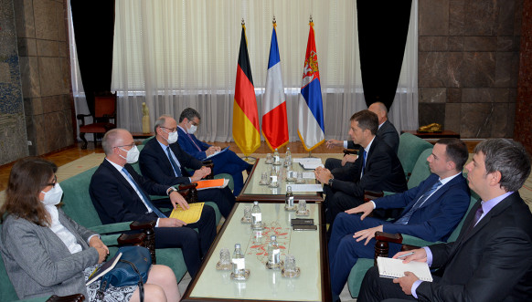 Đurić sa ambasadorima Nemačke i Francuske 