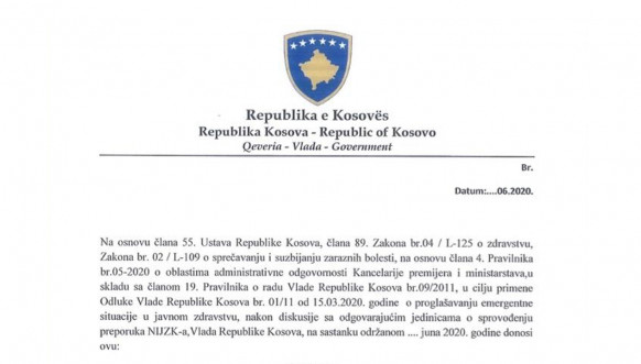 Odluka Ministarstva zdravlja