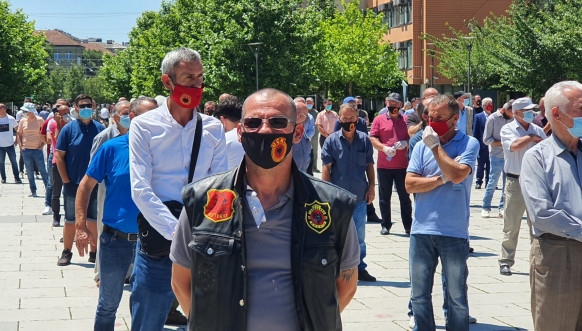 Veterani OVK - protest Veterani OVK - protest