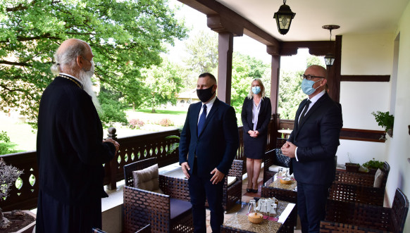 Rakić i Jeftić sa vladikom Teodosijem