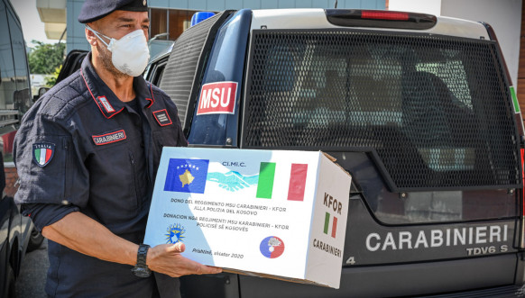 KFOR Donation Ozone Machine for KP of Pristina