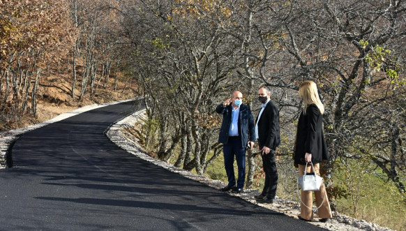 Novo Brdo - Asfaltiranja puta i izgradnja mosta