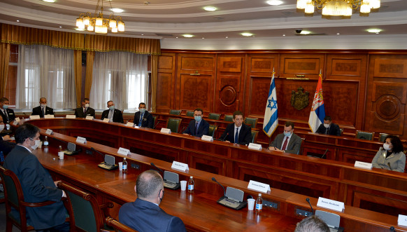 Petković i Đurić sa članovima delegacije izraelskog Nacionalnog koledža za odbranu 