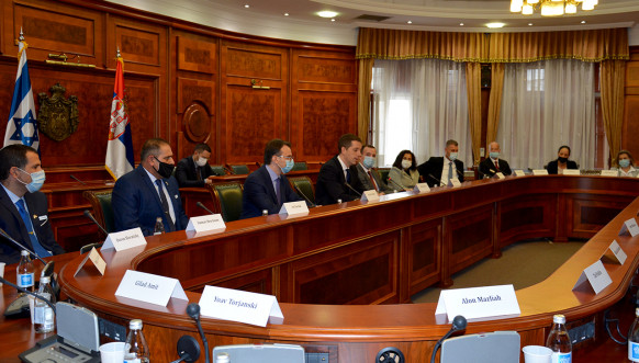 Petković i Đurić sa članovima delegacije izraelskog Nacionalnog koledža za odbranu 