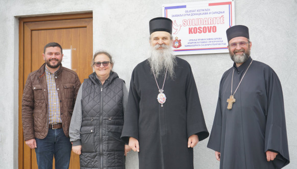 Episkop raško - prizrenski vladika Teodosije u novoizgrađenoj farmi