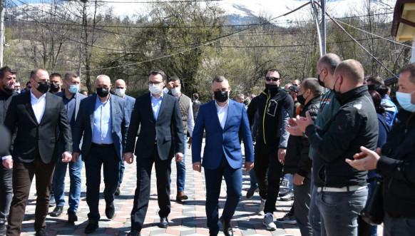 Petar Petković u poseti Štrpcu