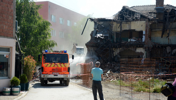 Radovi na pripremi terena za izgradnju nove zgrade Prištinskog univerziteta