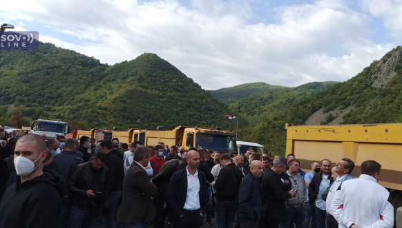 Jarinje protest - predstavnici Srpske liste 
