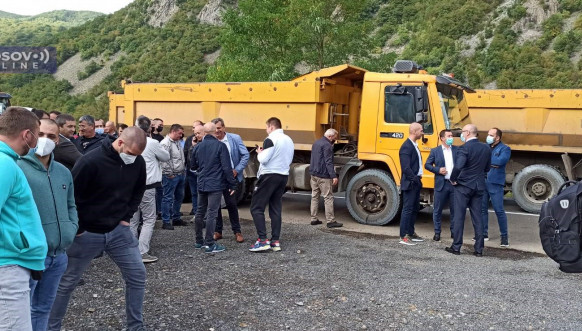 Jarinje protest - predstavnici Srpske liste 