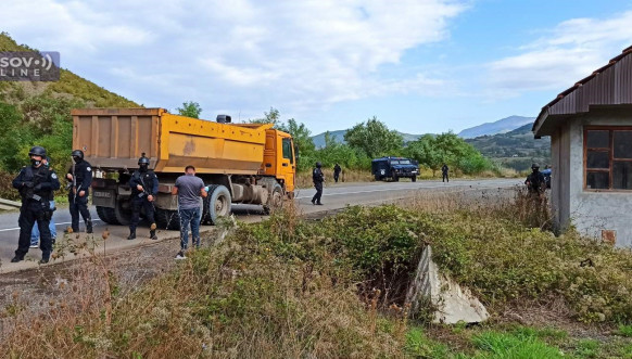 Jarinje protest - predstavnici Srpske liste 