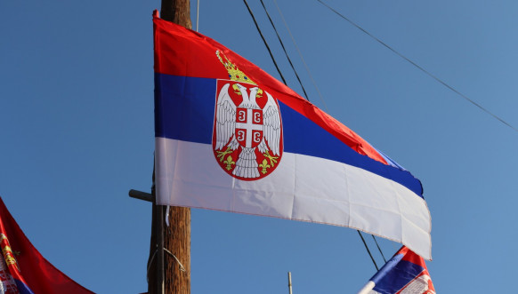 Leposavić - srpske zastave