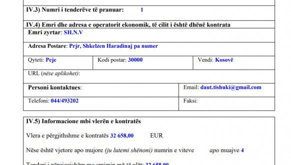 Ekonomski operater "SH.N.V" Ekonomski operater "SH.N.V"