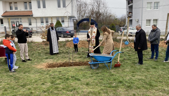 Goraždevac - Polaganje kamena temeljca za vrtić