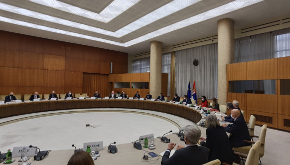 Selaković sa Žiofreom i ambasadorima EU