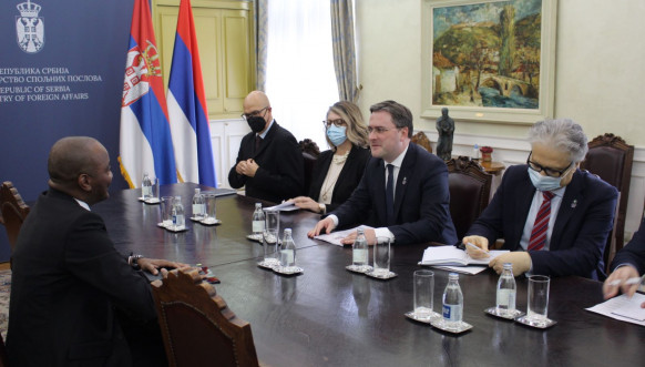 Nikola Selaković na sastanku sa ambasadorom Angole