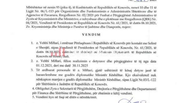 Dokumnt Vehbija Miftarija