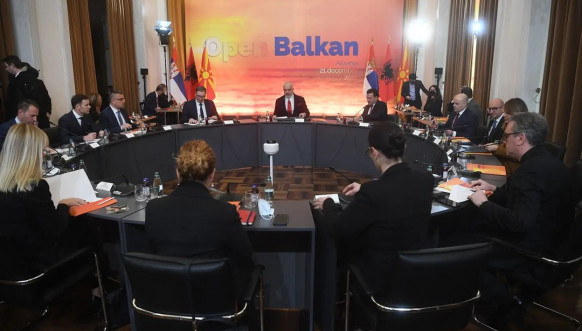 Vučić, Rama i Zaev - Samit Otvoreni Balkan u Palati Brigada