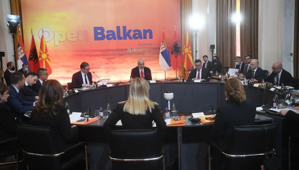 Vučić, Rama i Zaev - Samit Otvoreni Balkan u Palati Brigada
