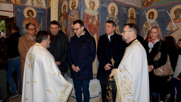 Petar Petković na proslavi Badnjeg dana u Zvečanu Petar Petković na proslavi Badnjeg dana u Zvečanu
