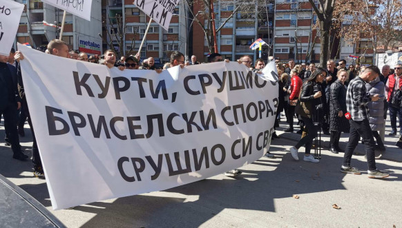 Severna Mitrovica protest