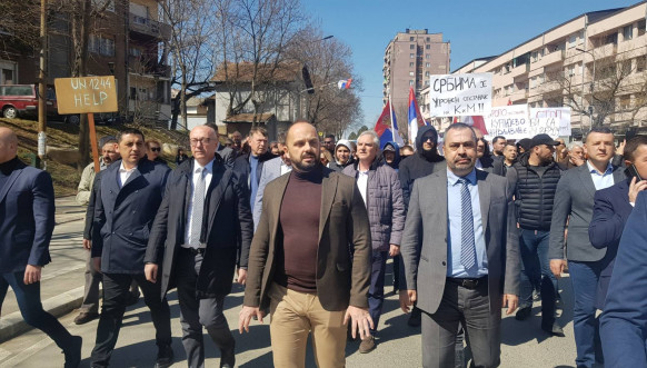 Severna Mitrovica protest