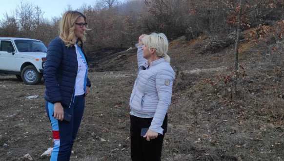 lokalizovan požar u Kosovskoj Kamenici