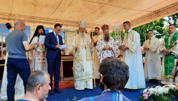 Patrijarh Porfirije i Petar Petković Patrijarh Porfirije i Petar Petković