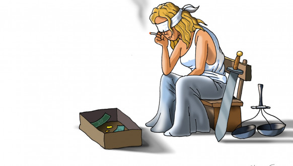 Karikatura Vladislava Filipovića - Pravda- prva nagrada na konkursu Pjer Karikatura Vladislava Filipovića - Pravda- prva nagrada na konkursu Pjer