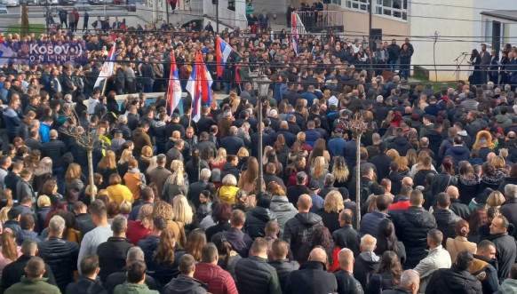 Gornje Kusce - skup podrške Srbima sa severa Kosova Gornje Kusce - skup podrške Srbima sa severa Kosova