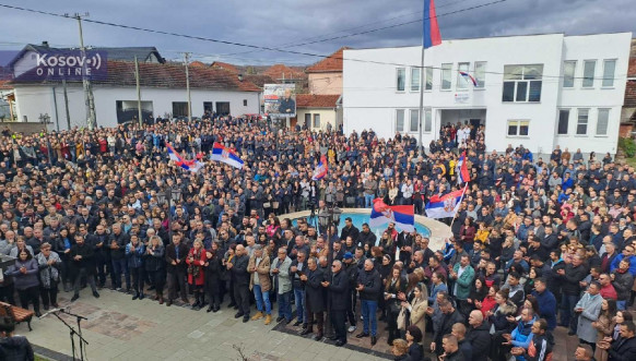 Gornje Kusce - skup podrške Srbima sa severa Kosova Gornje Kusce - skup podrške Srbima sa severa Kosova