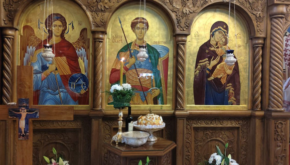 Liturgija u hramu Svetog Dimitrija