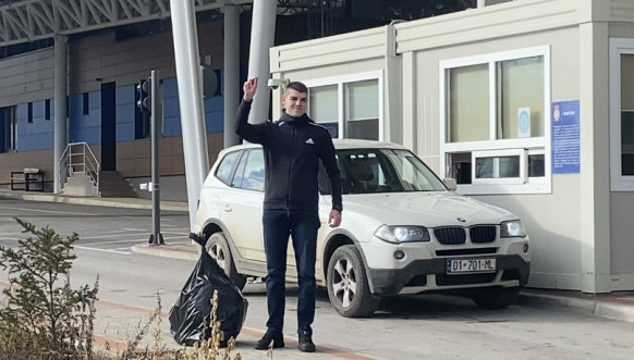Nikola Nedeljković na prelazu Mutivode
