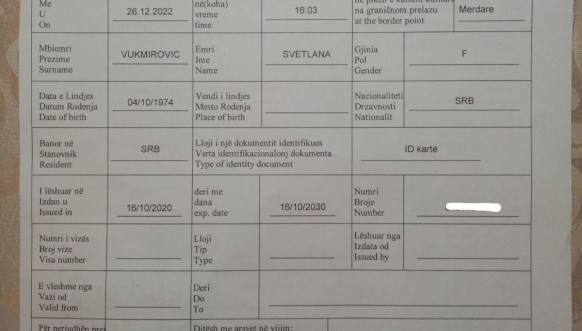 Potvrda o zabrani ulaska