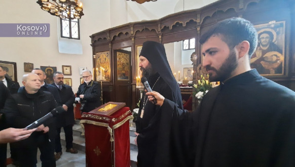 Petar Petković u manastiru Draganac