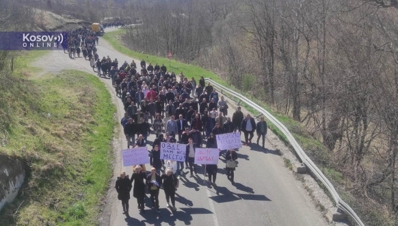Protest na Bistričkom mostu