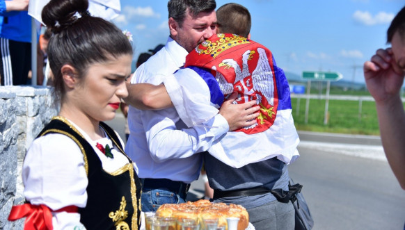Mladići iz Kosovskog Pomoravlja stigli u Ćupriju Mladići iz Kosovskog Pomoravlja stigli u Ćupriju