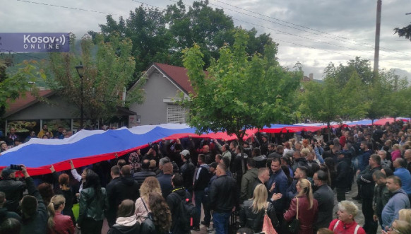 Protest Srba u Zvečanu