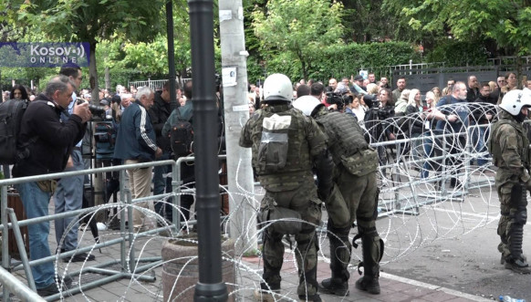 Protest Srba u Zvečanu