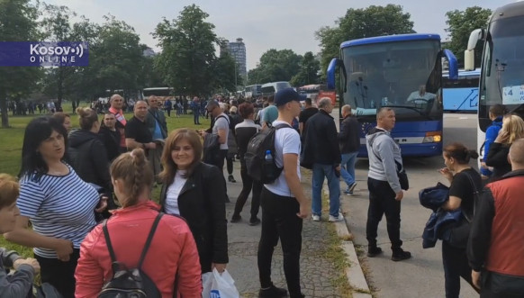 Srbi sa Kosova stigli u Beograd