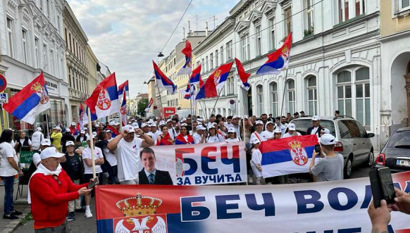 Srbi iz Beča poslali poruku podrške skupu "Srbija nade"
